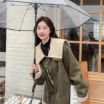 b3ad48bc-fd61-49a9-8ac0-ac60d3714786.webp Women's Korean-style Retro Green Suede Lambswool Coat