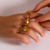 Overseas Sales Luxury High-End Heart-Shaped Ring