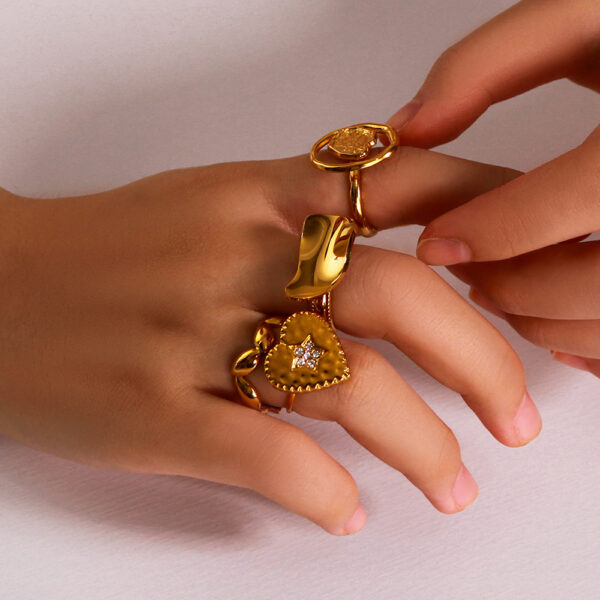 Overseas Sales Luxury High-End Heart-Shaped Ring Overseas Sales Luxury High-End Heart-Shaped Ring
