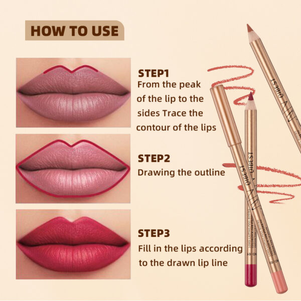 Colorful Non-smudgeable Long-lasting Non-stick Lip Liner Set Colorful Non-smudgeable Long-lasting Non-stick Lip Liner Set