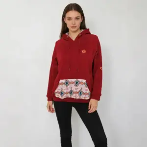 Women's Hooded Sweatshirt Pullover Jacket Casual Loose-Fitting