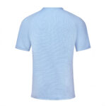 Easy-Fit Blue Polyester Polo Shirt for Men, Short Sleeve