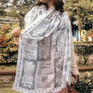 Comfortable Drape Women’s Christian Prayer Shawl, White