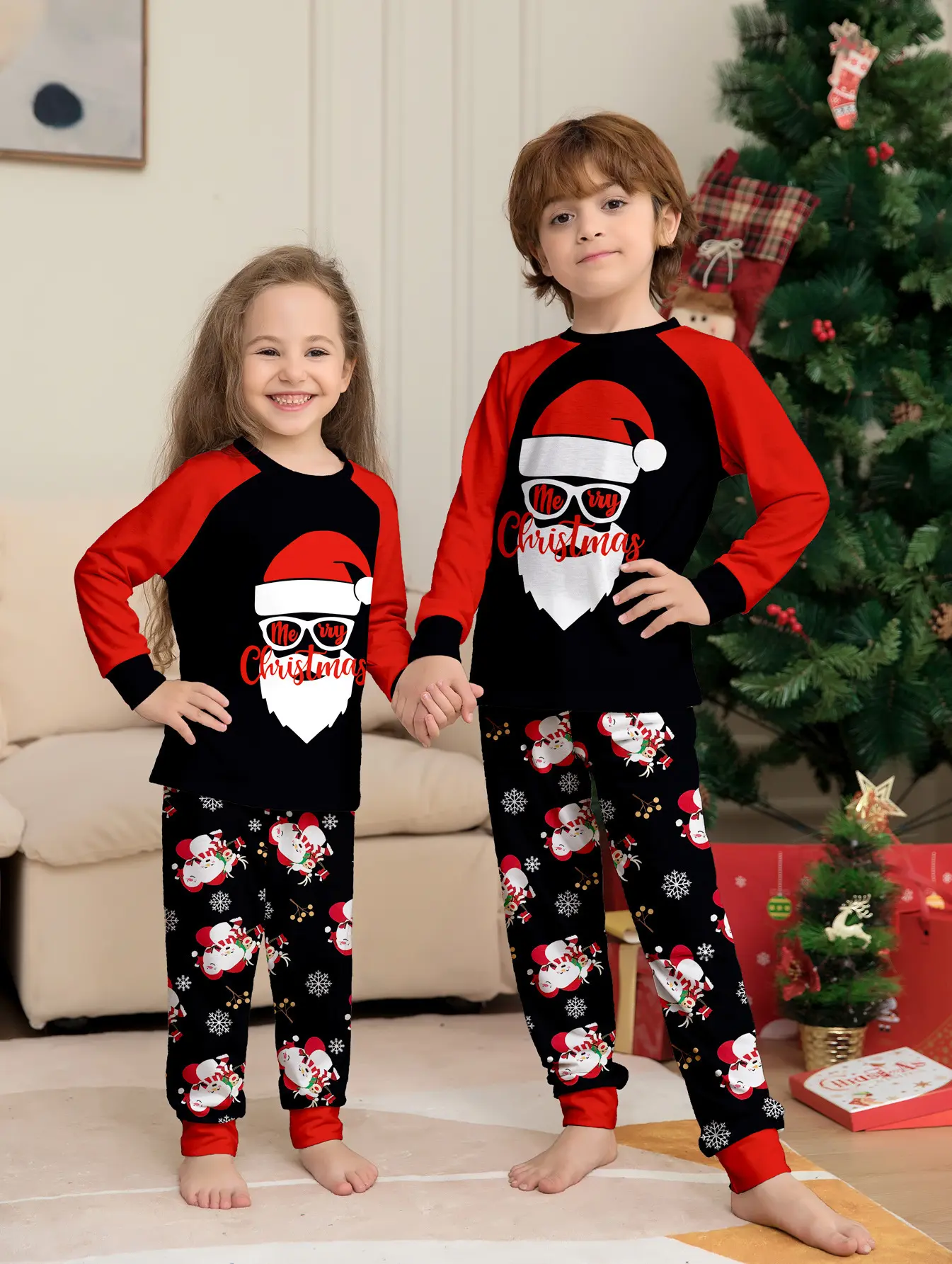 Santa Claus Homewear Two-piece Pajamas