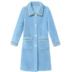 Women's Mid-length Faux Mink Fleece Coat