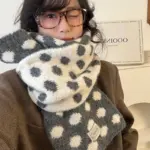 b9668f6f-7e69-4d96-bb8f-86dc11a8ab73.webp Polka-Dot Scarf for Women with Contrast Wrap Style