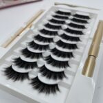 Waterproof Non-Bleaching Magnetic False Eyelashes Set - 10 Pairs