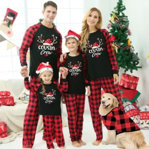 Christmas Parent-child Wear Family Pack Homewear Pajamas Suit M2