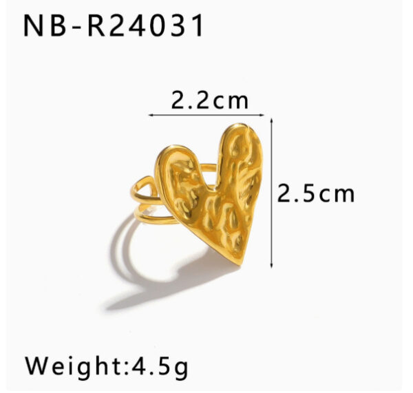 Overseas Sales Luxury High-End Heart-Shaped Ring Overseas Sales Luxury High-End Heart-Shaped Ring