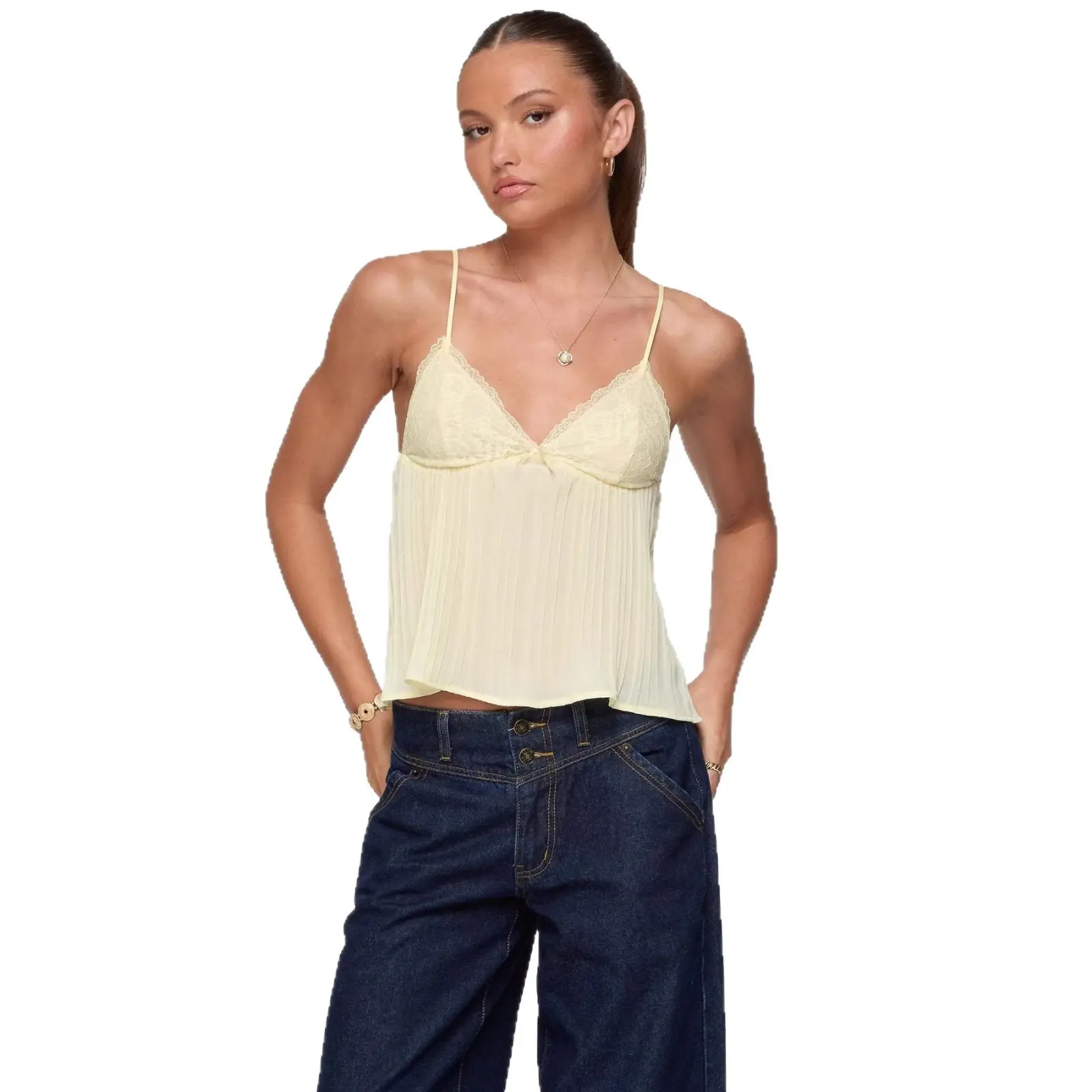 Summer New Style Personalized Sweet Ruffled Thin Top Summer New Style Personalized Sweet Ruffled Thin Top