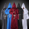 Medieval Friar Wizard Costume for Roleplay in Nylon Monk Clothes