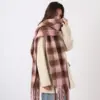 Warm Winter Faux Cashmere Scarf for Women, 220 x40 cm Warmth