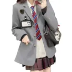 Preppy-style Tailored Blazer For Women