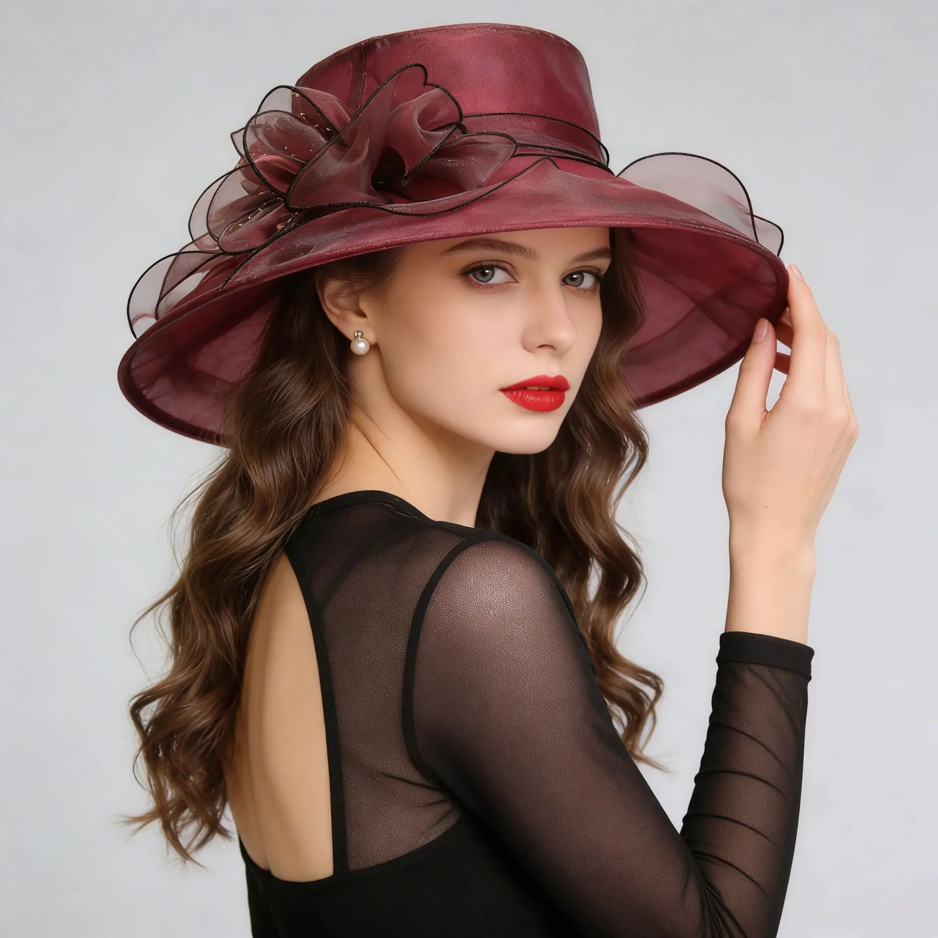 Summer Sun Protection Womens Face-Slimming Breathable Mesh Hat Summer Sun Protection Womens Face-Slimming Breathable Mesh Hat