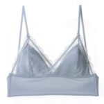 Breathable Lace Triangle Wireless Bra for Low Back
