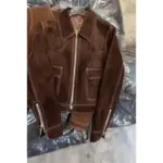 Women’s Brown Long Sleeve Maillard Jacket for Autumn