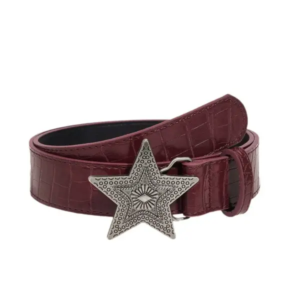 Personalized Subculture Black Waist Belt