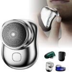 IPX7 Wet & Dry Cordless Mini Electric Shaver, USB Rechargeable