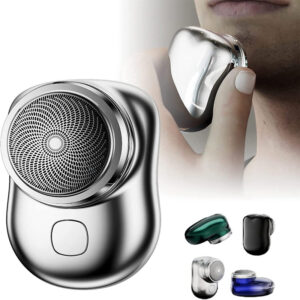 IPX7 Wet & Dry Cordless Mini Electric Shaver, USB Rechargeable