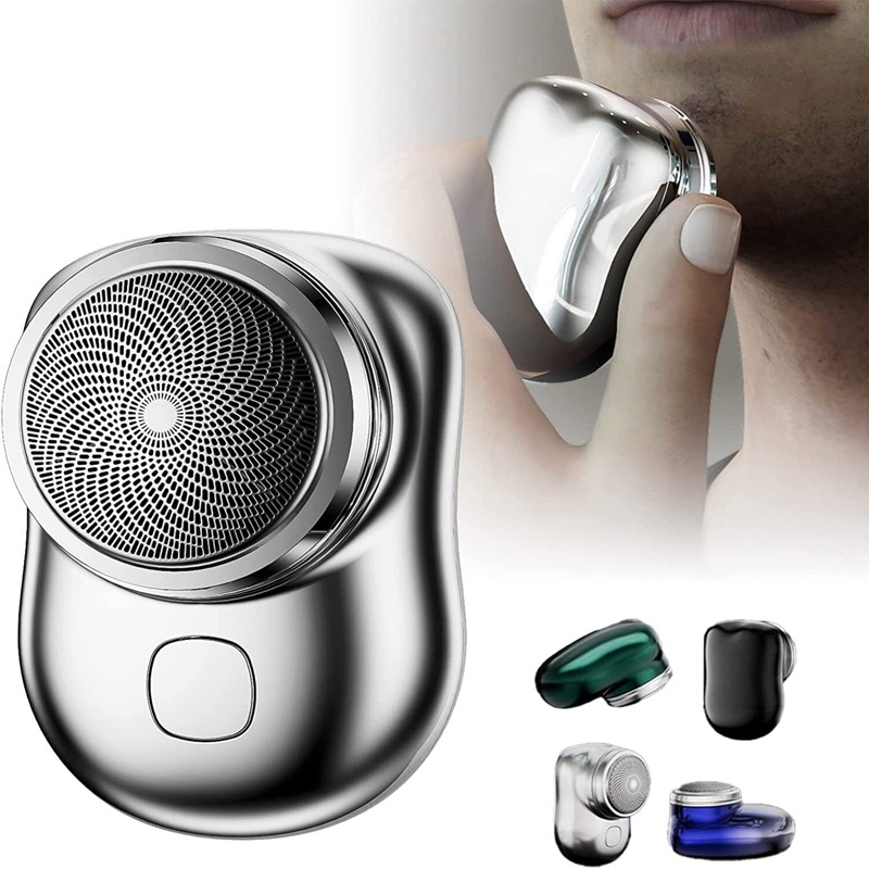 IPX7 Wet & Dry Cordless Mini Electric Shaver, USB Rechargeable