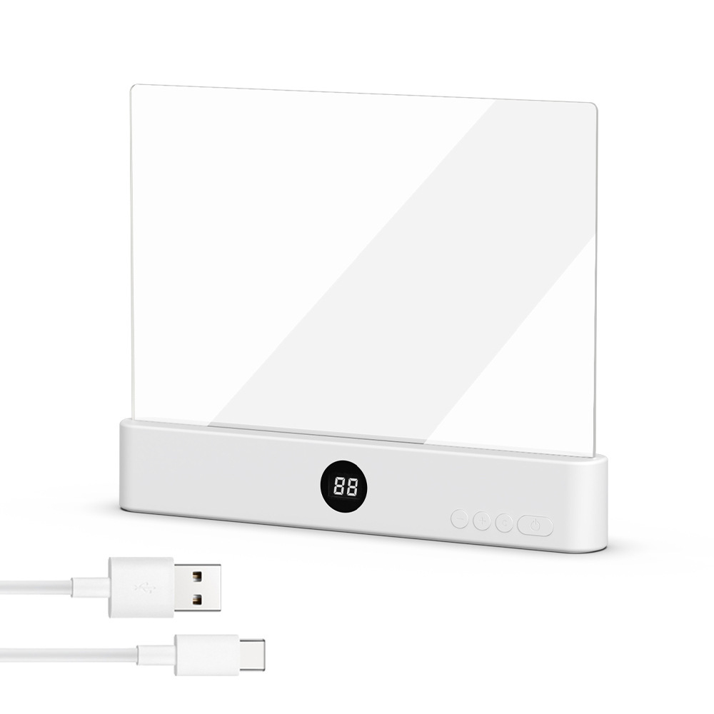 Rechargeable LED Tablet Reading Light with 3 Colors & Timer