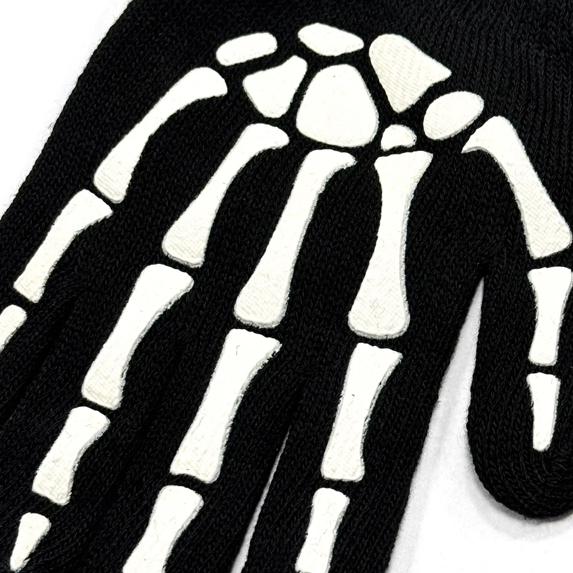 Luminous Skull Riding Gloves with Non-Slip Grip - Full Finger Luminous Skull Riding Gloves with Non-Slip Grip - Full Finger