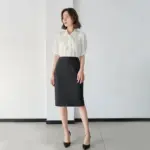 Chiffon Bow Women's Professional Wear Formal White Shirt