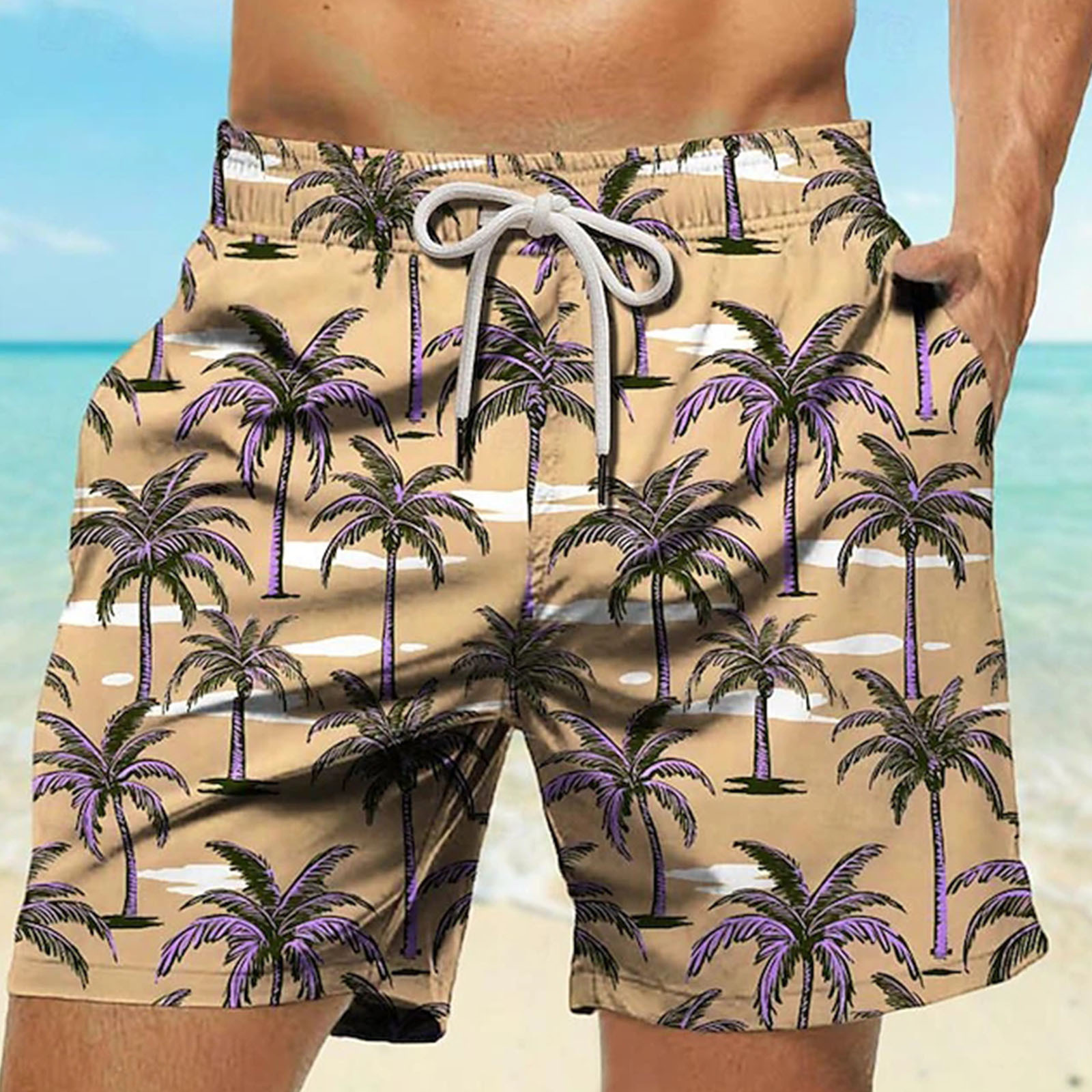 Casual Summer Men's Beach Pants Trendy Shorts
