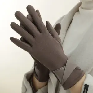 Women's Fleece-lined Warm Graceful Bow Gloves M1