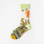Summer New Thin Glass Silk Fashion Socks