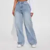 Everyday Fit Light Blue High-Waist Straight-Leg Jeans for Women