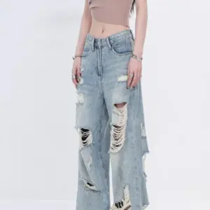 Fashion Straight Loose Slimming Wide-leg Pants For Women