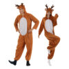 Reindeer Print Stage Costume Jumpsuit Polyester Lining