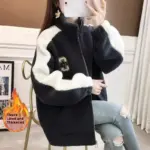 c5b2bab2-c1fb-4eef-b421-a1b4d1a05580_trans.webp Women's New Korean Cardigan Velvet Padded Thickened Coat