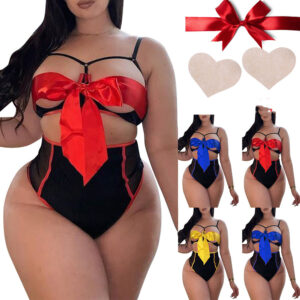 Stretch Lace Spandex Lycra Bikini 3-Piece Nightwear Set Stretch Lace Spandex Lycra Bikini 3-Piece Nightwear Set