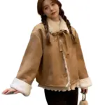c6b3e71d-43d6-4538-9e6b-bad474dc7e61.webp Warm Thickened Lambswool Short Cotton Coat with Faux Fur