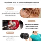 Shock-Absorbing Half Finger Fitness Training Gloves for Grip