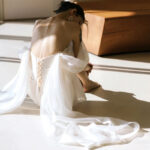 Lightweight Short Wedding Dress for Sleeveless Bridal Fit, No Back