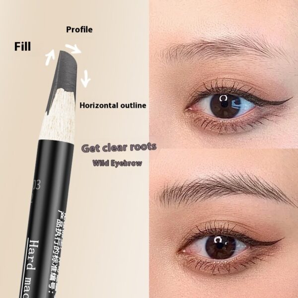Waterproof & Sweatproof Eyebrow Pencil, Gray/Brown/Black 3 g