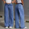 Women's Straight-leg Pants Loose-fitting Casual Trousers