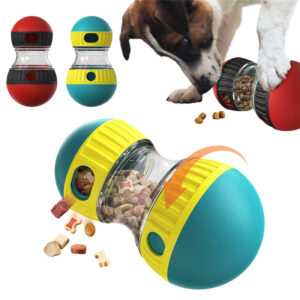 Slow Feeding Food Dispensing Dog Tumbler Puzzle Toy - Leaky