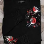 c904302e-8176-455f-878c-9e5fe8b8dc59.webp 3 D Relief Crewneck Long Sleeve Sweater for Women, Loose Fit