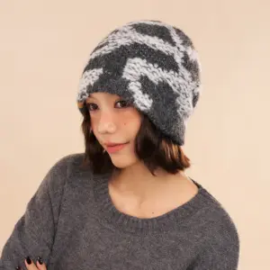Oversized Knit Beanie Wool Ski Hat