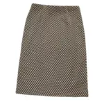 Fine Shimmering Plaid Sheath Skirt for Sleek Straight Fit
