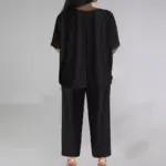 V-neck Batwing Sleeve Loose Wide Leg Pants Suit Women
