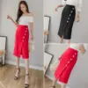 Bodycon Korean-Style Professional Skirt - Mid-Length