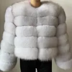 Thickened Faux Fox Fur Patchwork Coat for Winter Warmth