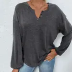 Casual All-Match Loose Long-Sleeve Top For Women