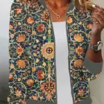 Printed Womens Top Baseball Uniform Flight Jacket Outerwear