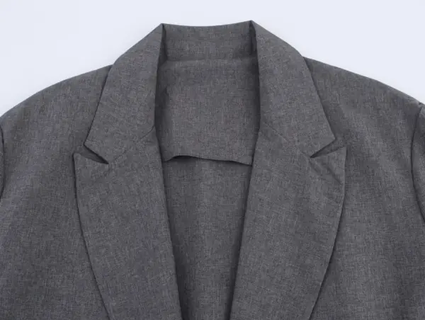 Small New Spring And Autumn Linen Minimalist Blazer